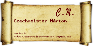 Czechmeister Márton névjegykártya